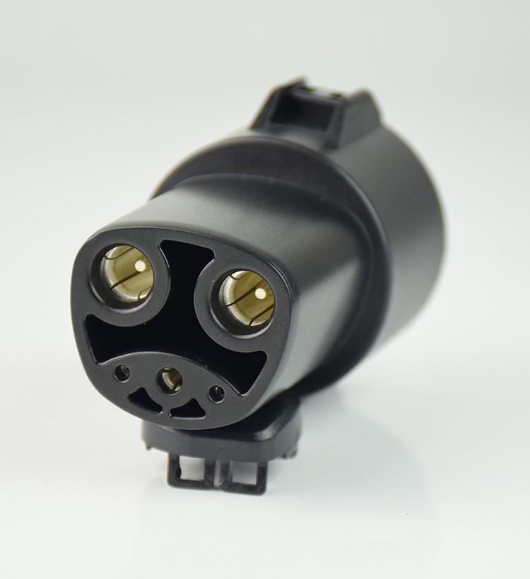 电动汽车特斯拉专用美标交流充电枪转接头sea j1772充电转换器