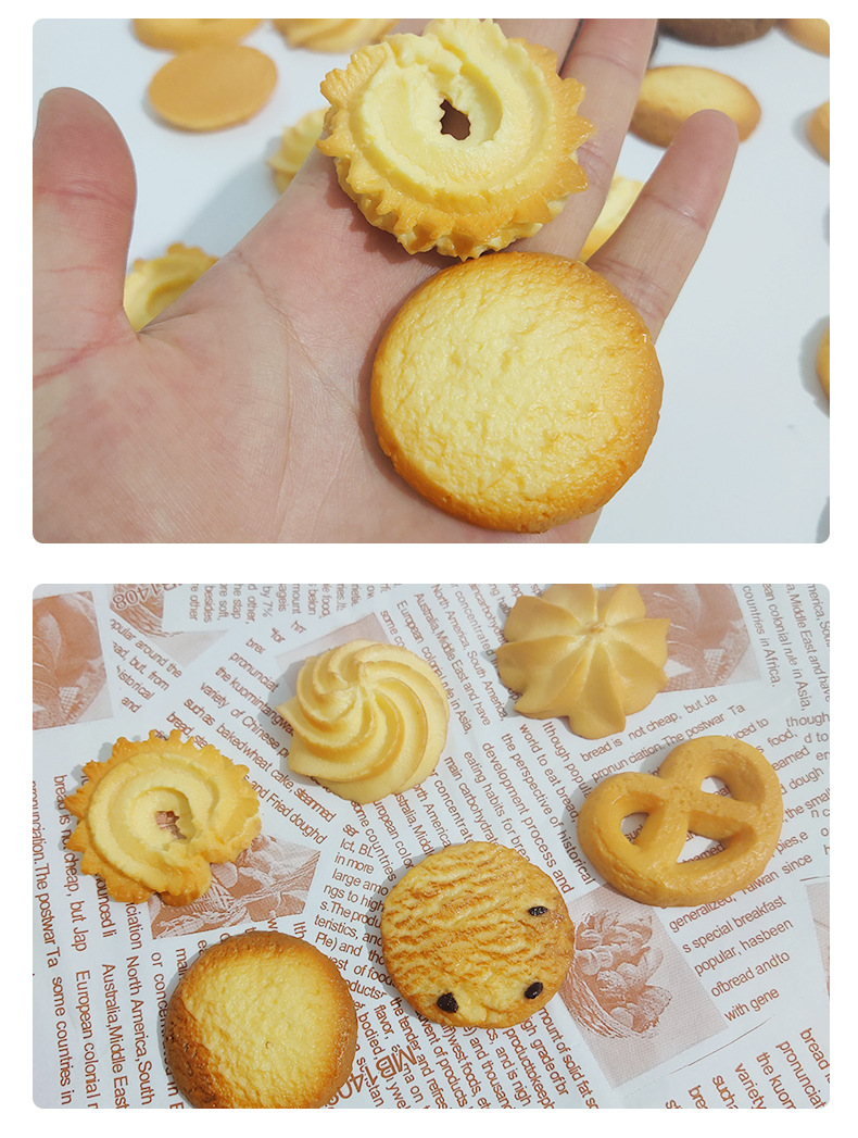 仿真饼干模型曲奇奥利奥展示道具diy手机史莱姆配件pvc假食物玩具