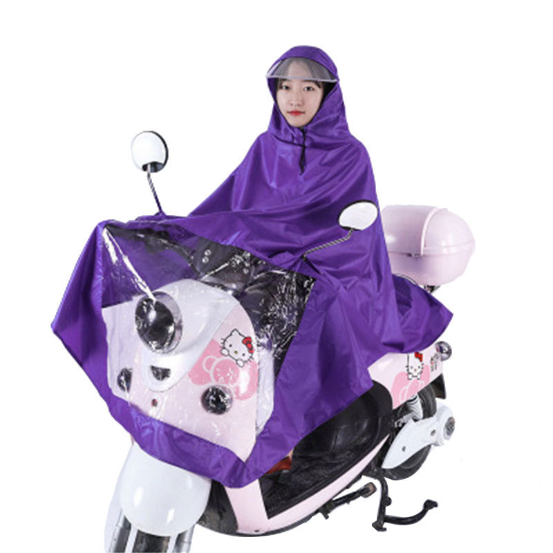 Electric Car Motorcycle Raincoat Outdoor Cycling Thickened Adult Poncho Self-Made Battery Car Special Raincoat Wholesale