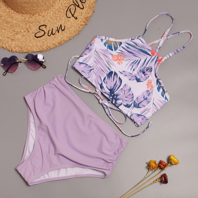 2020新款泳衣女连体比基尼欧美外贸爆款女士游泳衣亚马逊swimsuit