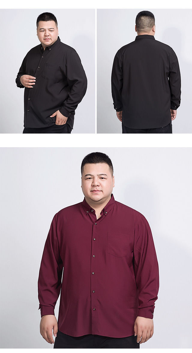 110-300斤大码短袖衬衫男装加肥加大特大号肥佬胖子休闲半袖衬衣