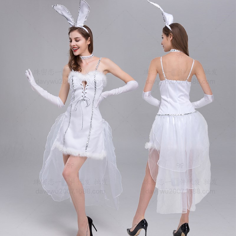 珠密恋 情趣内衣厂家 万圣节舞台可爱兔女郎服兔子装游戏制服