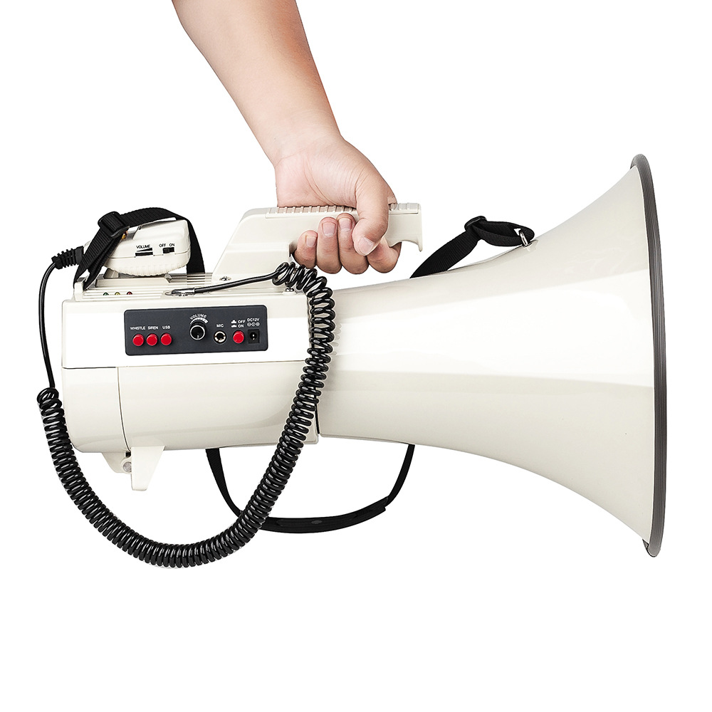 抗疫宣传安保航海球场大功率75w喊话器 扩音多功能喇叭扩音器
