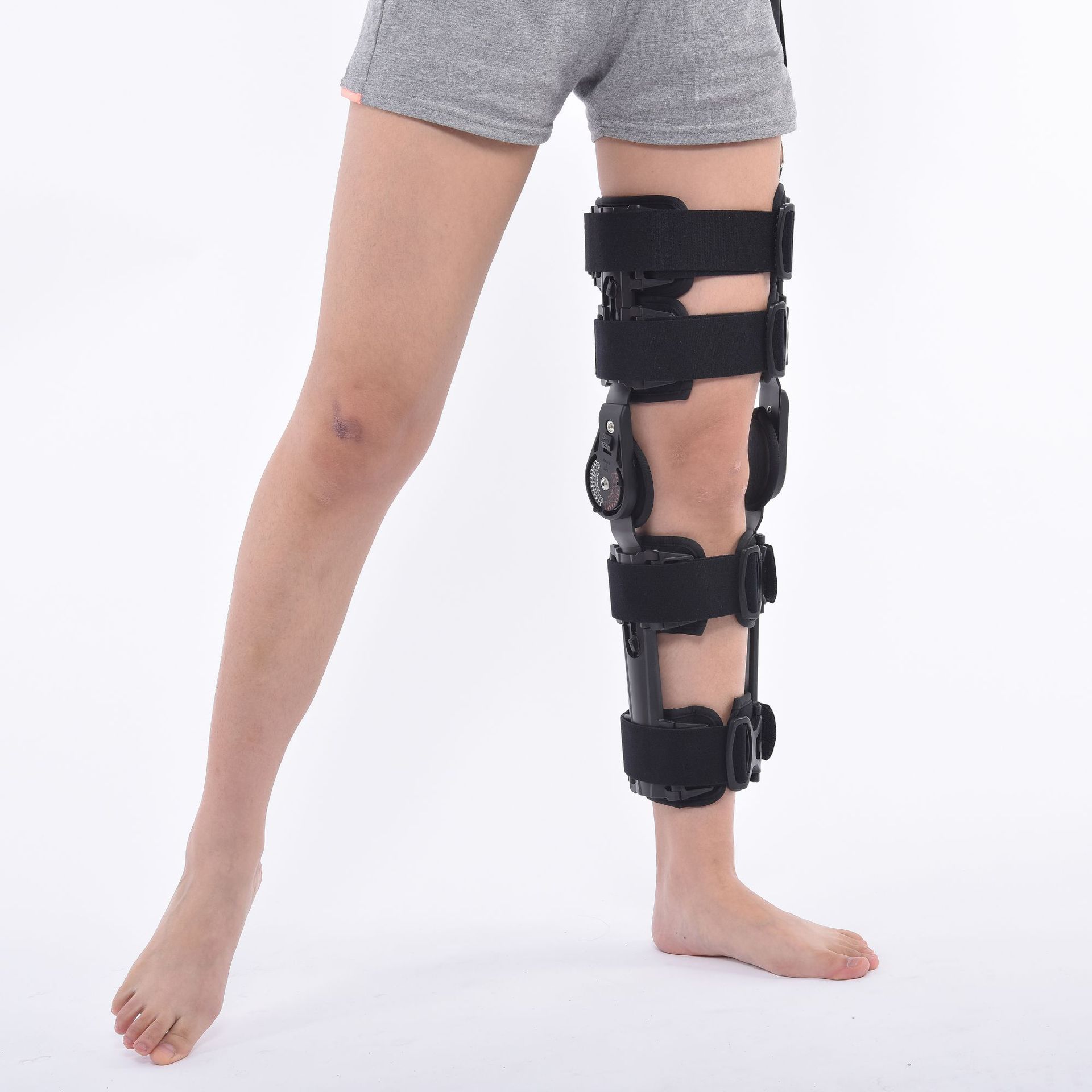 可调卡扣式膝关节固定支具支架半月板韧带损伤骨折膝盖护具支具