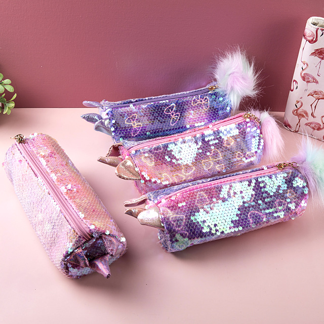 moko摩克星野少女双层笔盒可爱文具盒多功能儿童大容量铅笔袋批发