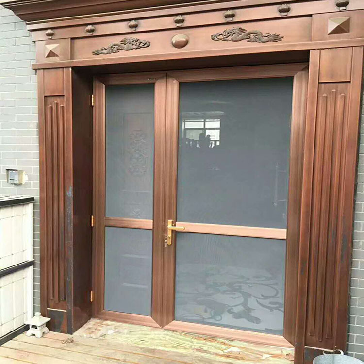 工厂定制金刚网窗花纱窗网铝合金平开沙门网防蚊家防盗纱门定做