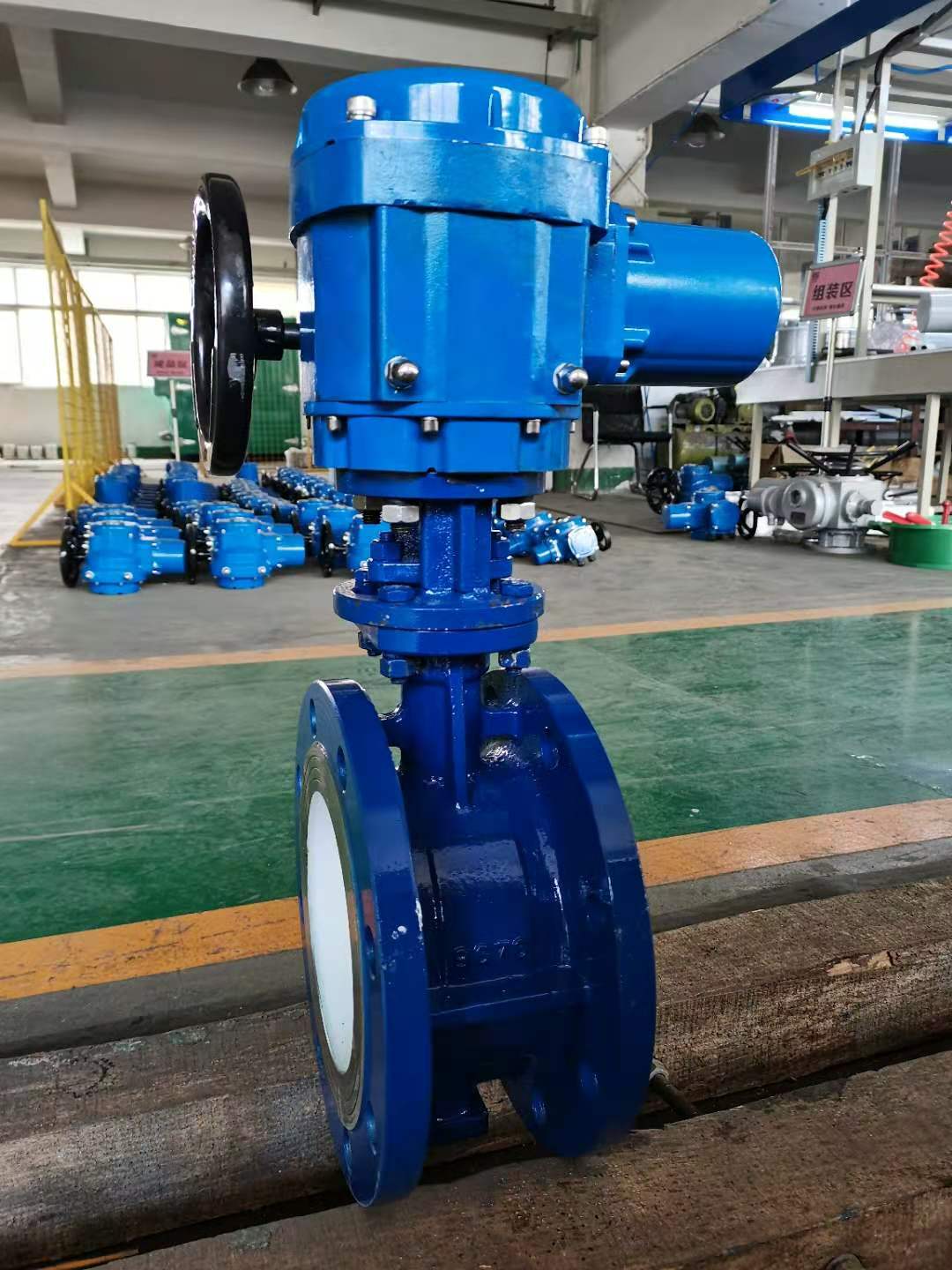 电动切断蝶阀d943h-16c 上海科耐迪电动硬密封法兰蝶阀 快关阀