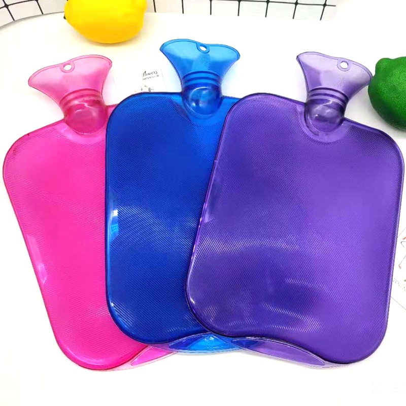 PVC Flushing Rubber Hot Water Bag Large Hand Warmer Nostalgic Water Filling Hot Water Bag Rubber Water Injection Hot Water Bottle Wholesale