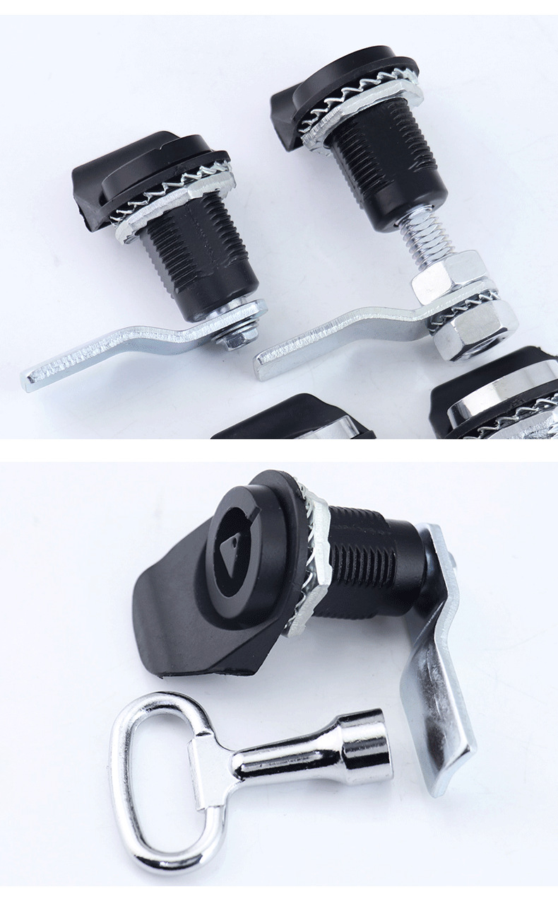 柜锁伸缩转舌锁ms816三角钥匙锁配电箱柜门伸缩门锁火车开关柜锁