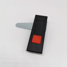 MS720-2黑色塑料平面锁，按钮型平面锁，电柜门锁，机柜机箱门锁