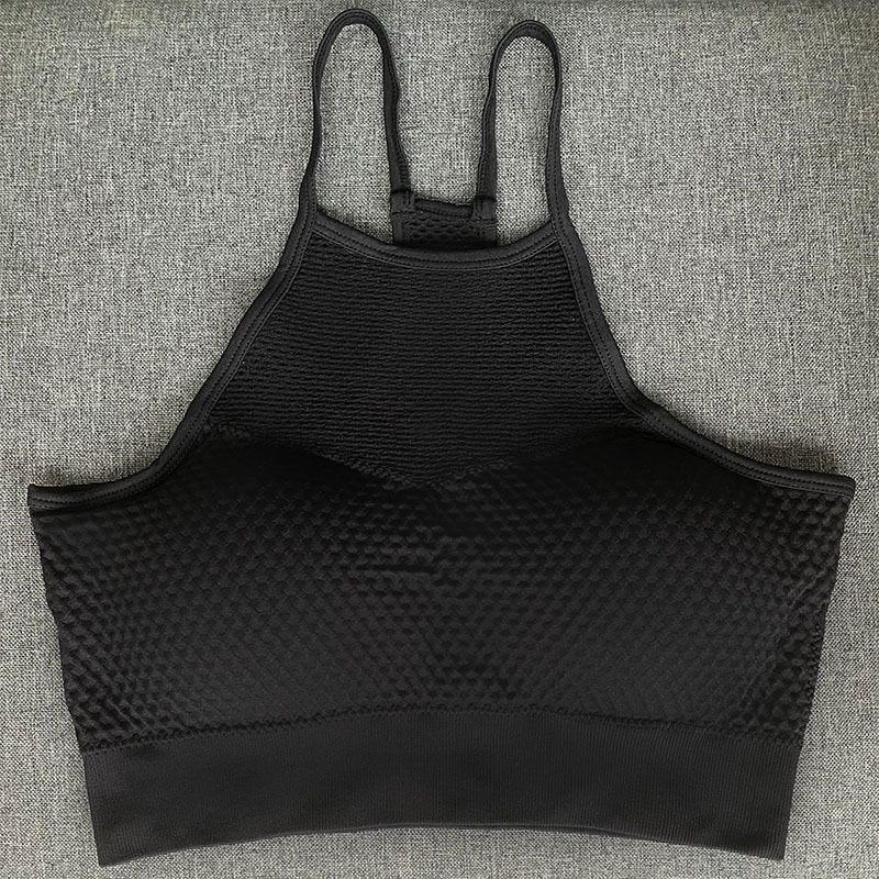 Cross-Border European and American Shockproof Push-up Yoga Sports Bra Quick-Drying Mesh Hollow-out Fitness Vest Beauty Back Exercise Underwear