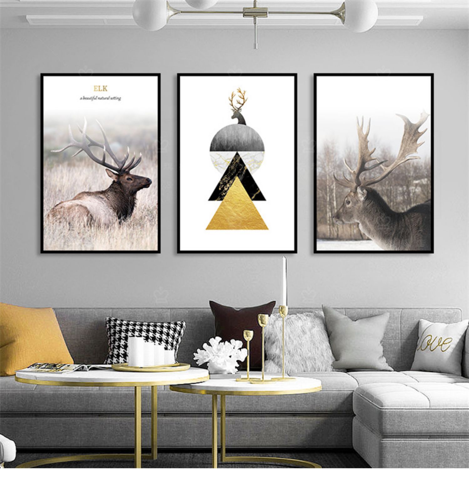 北欧风格客厅装饰画现代简约餐厅卧室玄关墙面壁画沙发背景墙挂画