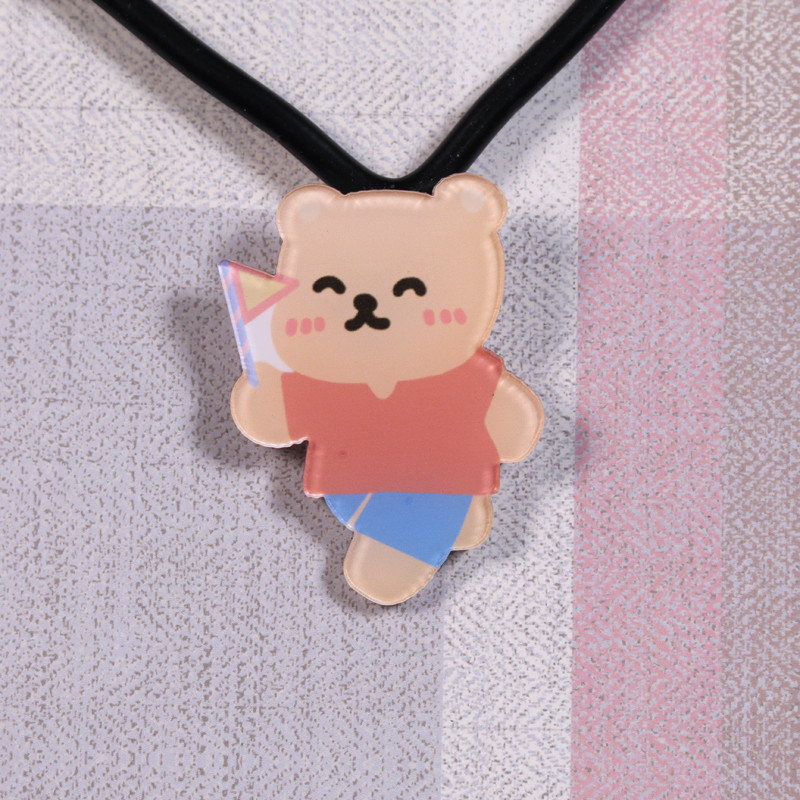 Soft and Adorable Bear Badge Cute Cartoon Acrylic Brooch Clothing Bag Accessories Accessories E-Commerce Gift