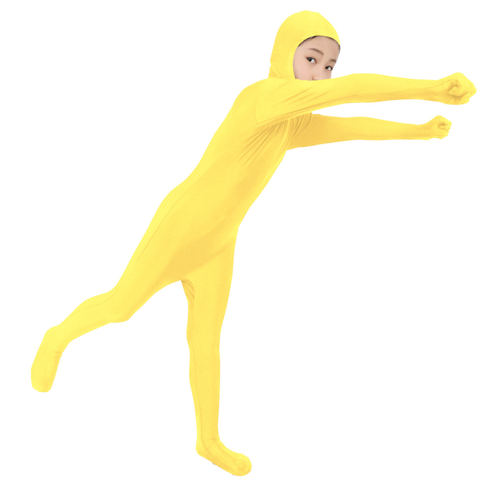 儿童全包开脸莱卡紧身衣/连体服/儿童舞蹈zentai动漫演出服隐形衣