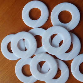聚四氟乙烯垫圈片 铁氟龙法兰垫片 0型挡圈耐高温绝缘四氟垫