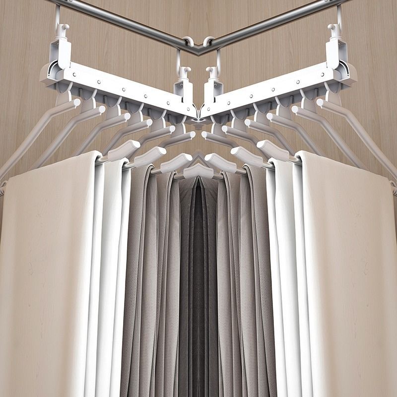 伸缩多功能裤架多层折叠裤子衣架家用魔术裤夹衣柜收纳神器裤挂架