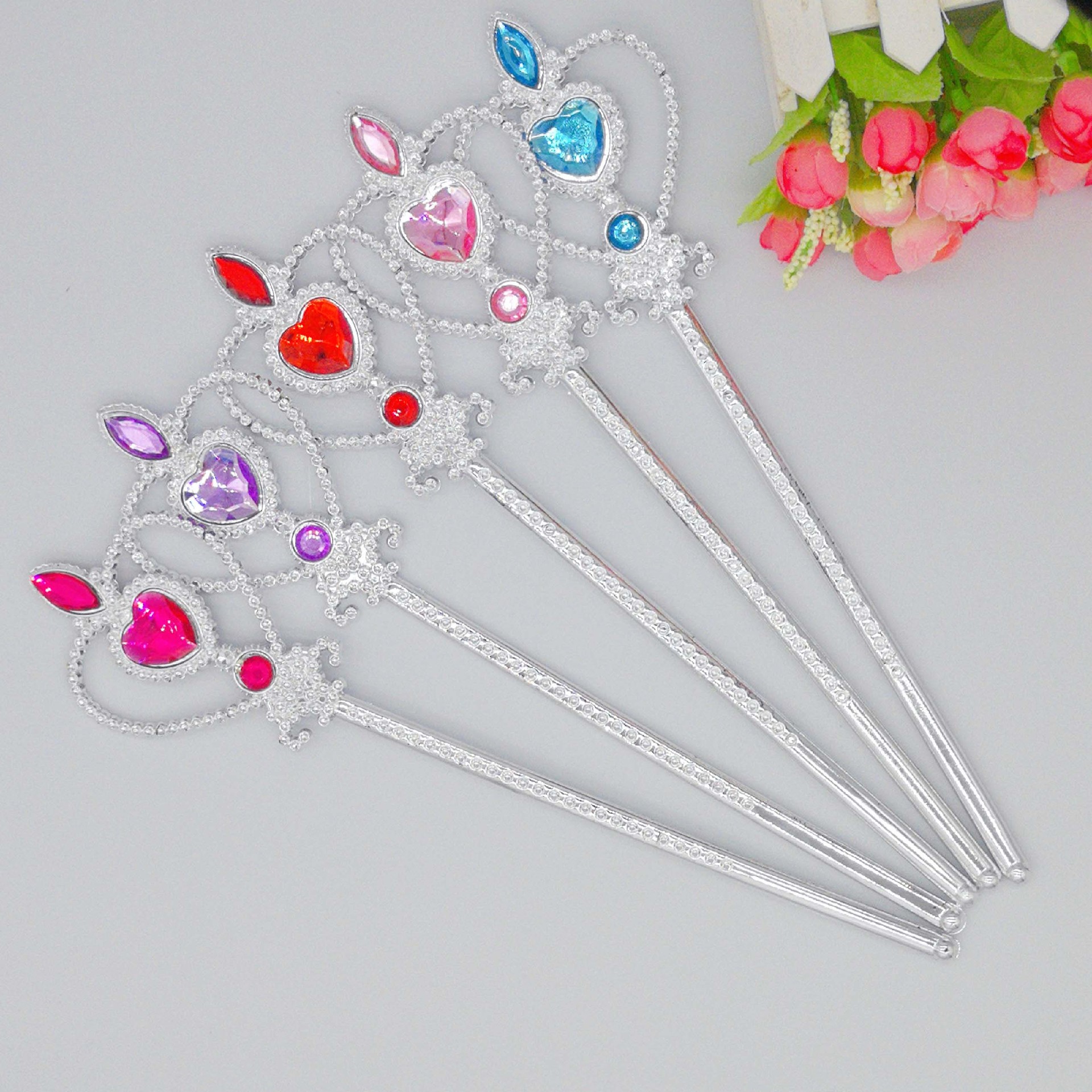 厂家儿童派对冰雪奇缘魔法棒艾莎公主亚克力钻仙女棒女孩女童饰品