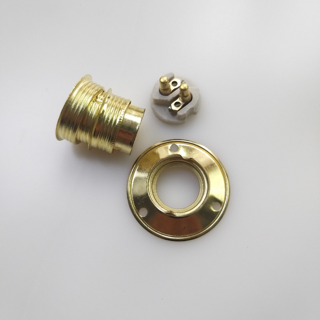 卡口b22灯座平装固定型船用灯头平灯座