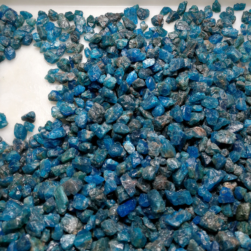 深蓝天然蓝磷灰石原矿原石