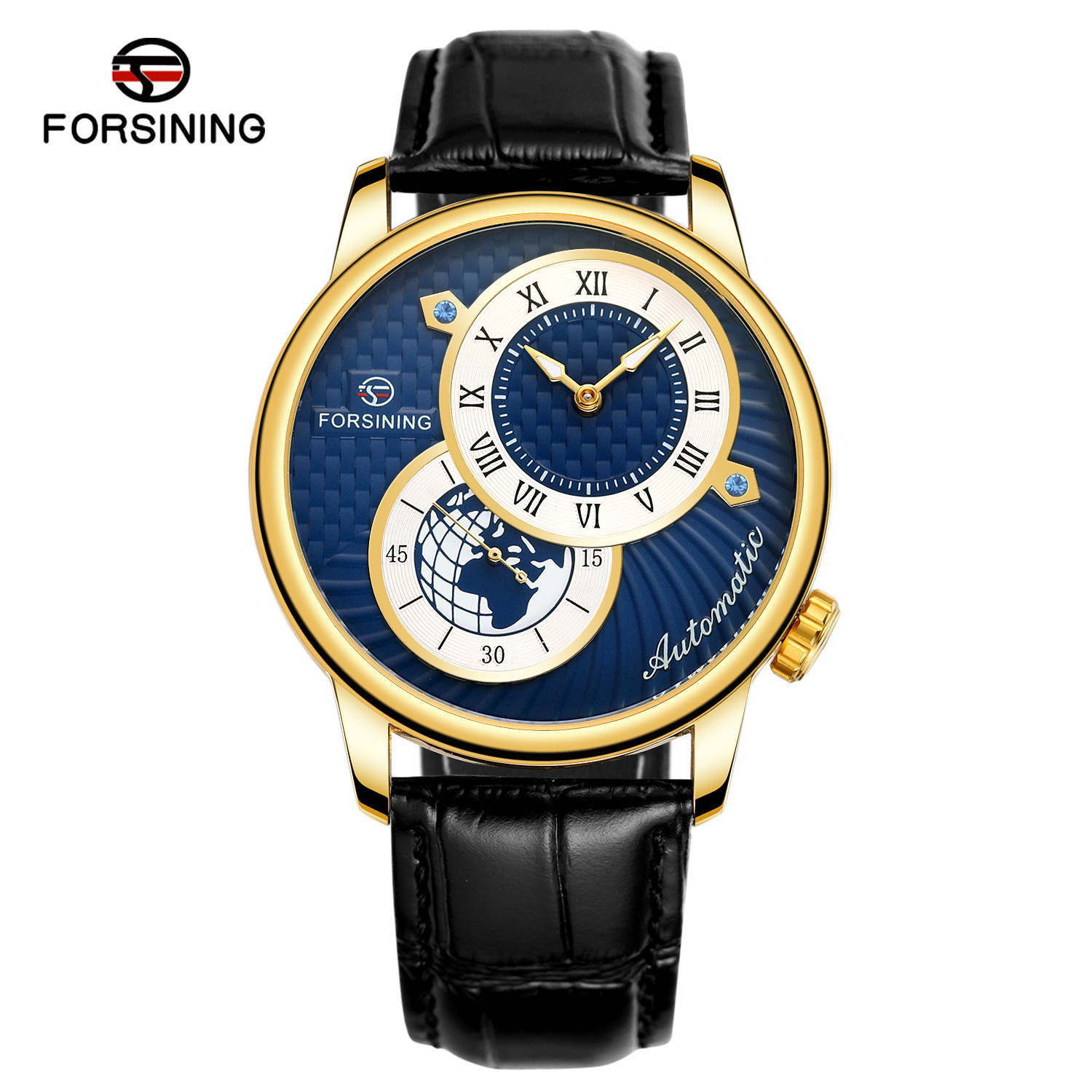 forsining富西尼362新款男士时尚休闲镂空机械机芯 自动机械手表