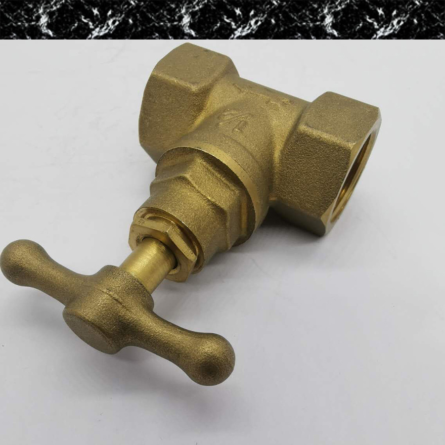 玉环阀门 黄铜截止阀 一字铜手柄全铜截止阀 brass stop valve