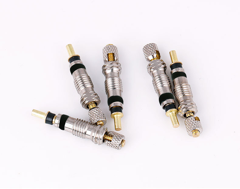 山地自行车轮胎配件可拆卸法式气嘴气门芯铜材质气门嘴法式气芯