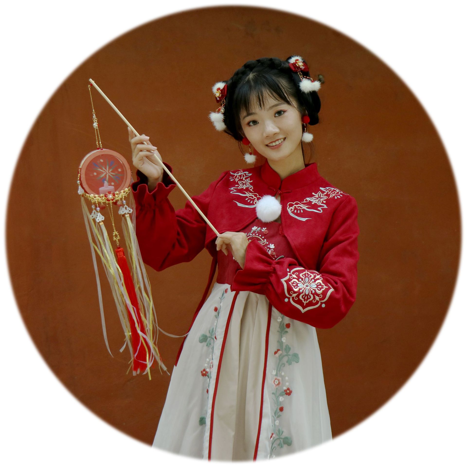 贰玥新品宫灯 汉服饰品拍照道具手工汉服手提灯笼中秋节 【掌灯】