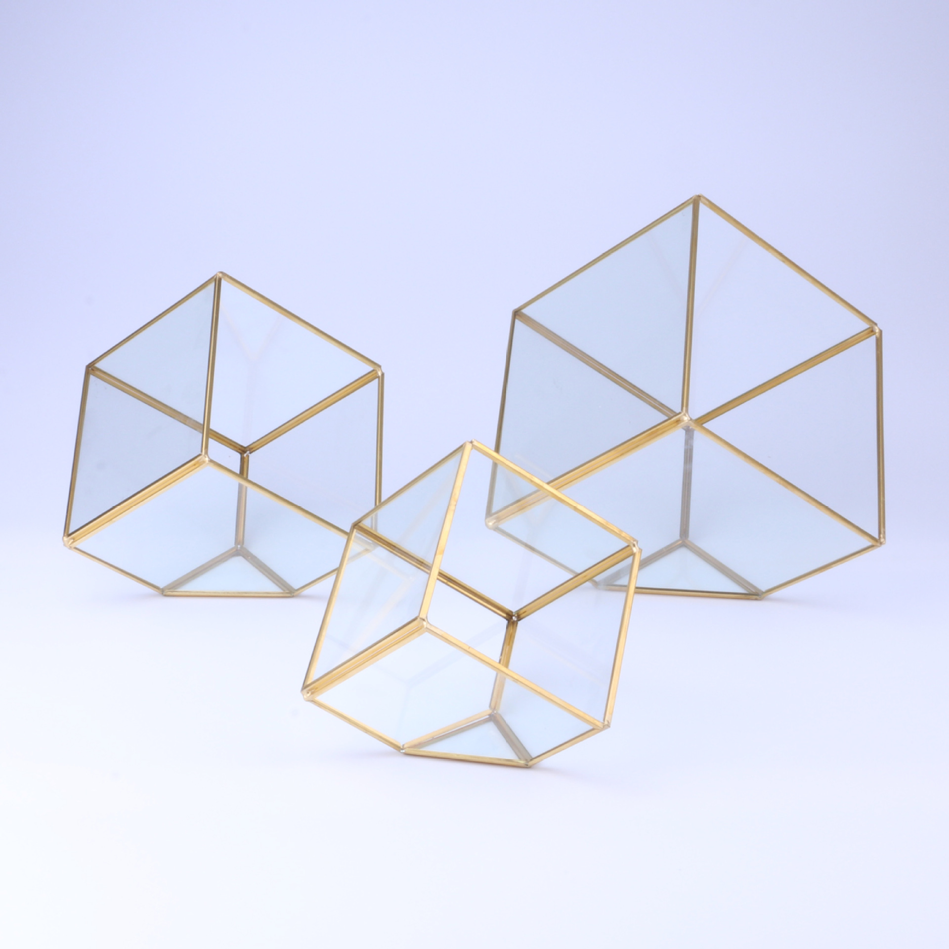 方形玻璃花房 微景观摆件 玻璃工艺品罩 永生花玻璃器皿厂家批发