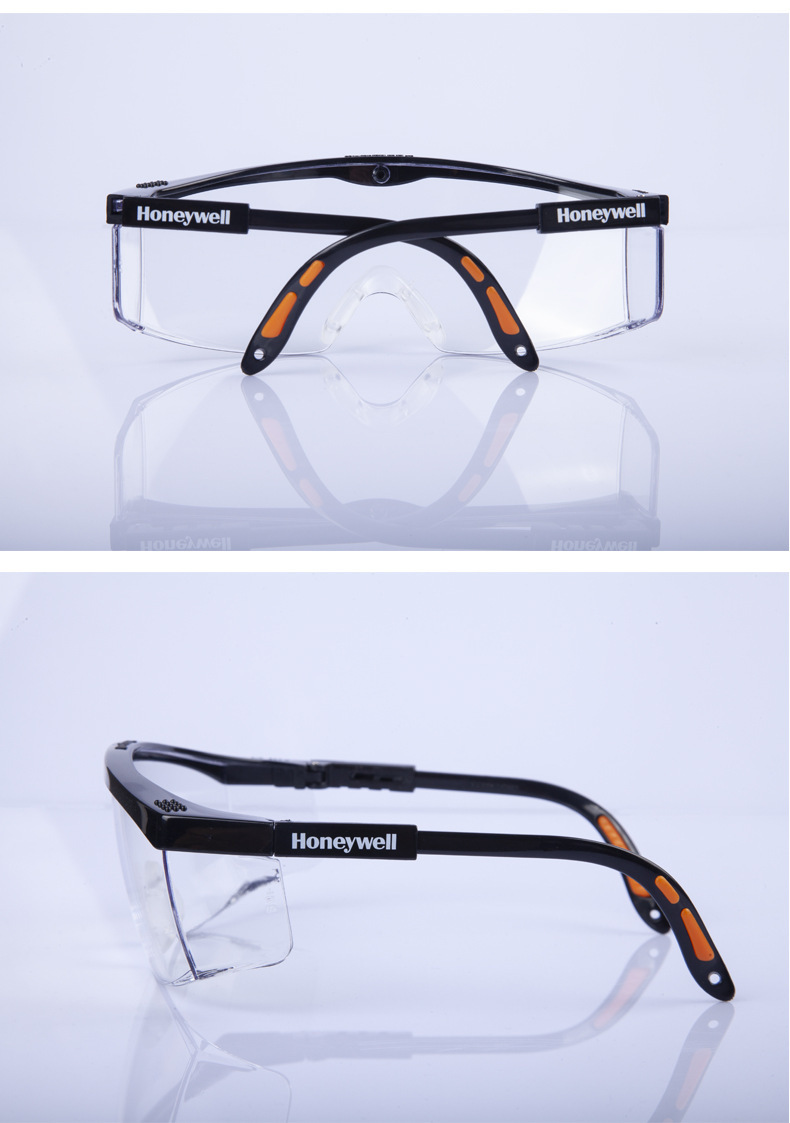 霍尼韦尔100110防冲击防雾防紫外线防护眼镜 防风沙骑行防护目镜