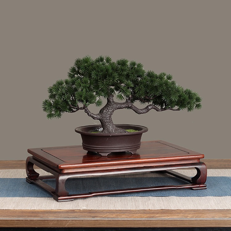 大红酸枝仿明式弯脚套二长方形底座工艺品奇石玉石盆景摆件底座