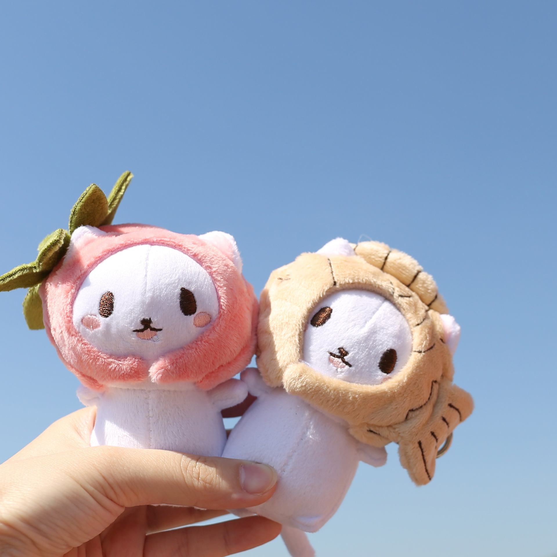 日系可爱鲷鱼烧猫咪挂件钥匙扣毛绒公仔少女包包挂饰玩偶娃娃ins