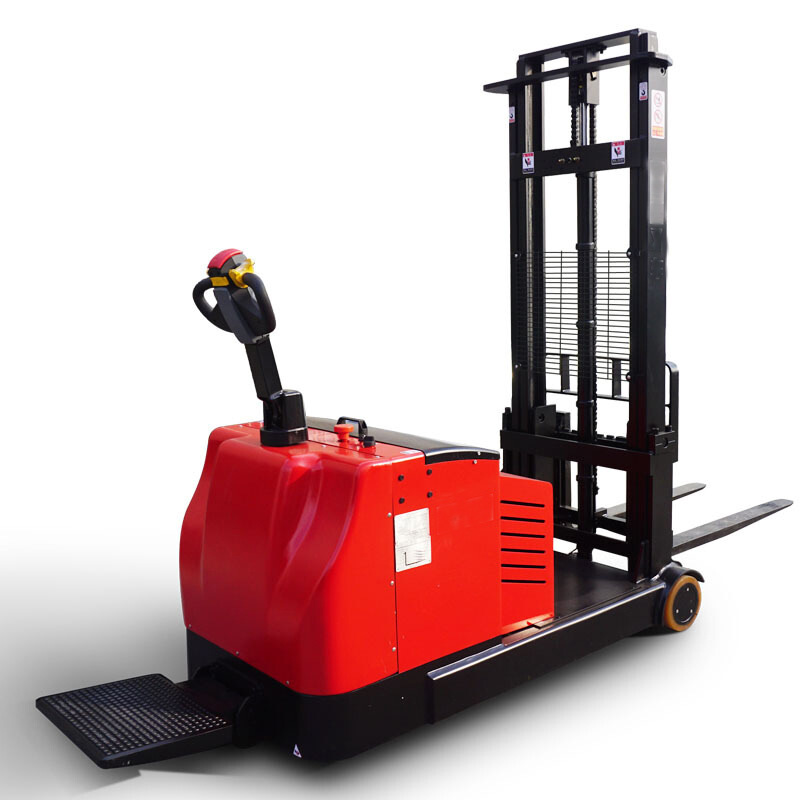 无腿站驾配重式全电动堆高车电瓶堆高机托盘叉车自动升降装卸铲车