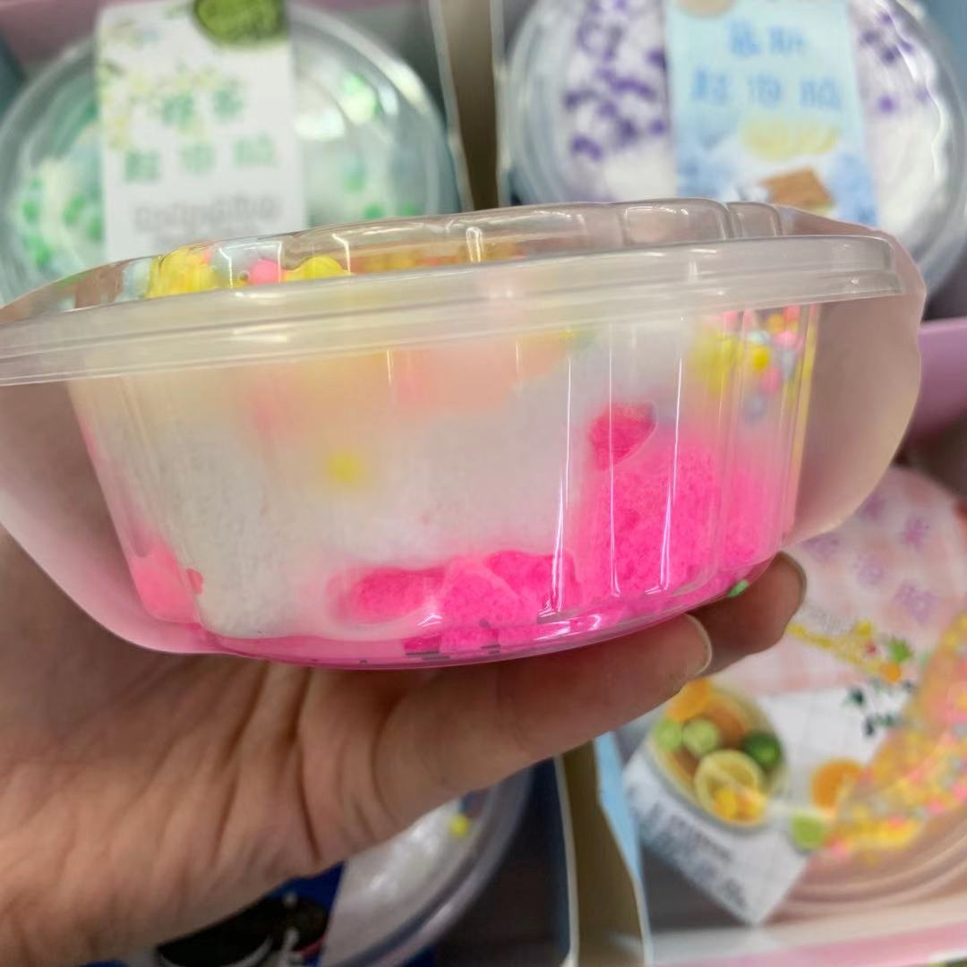 韩版创意食玩史莱姆慕斯水果起泡胶diy自制冰淇淋雪糕