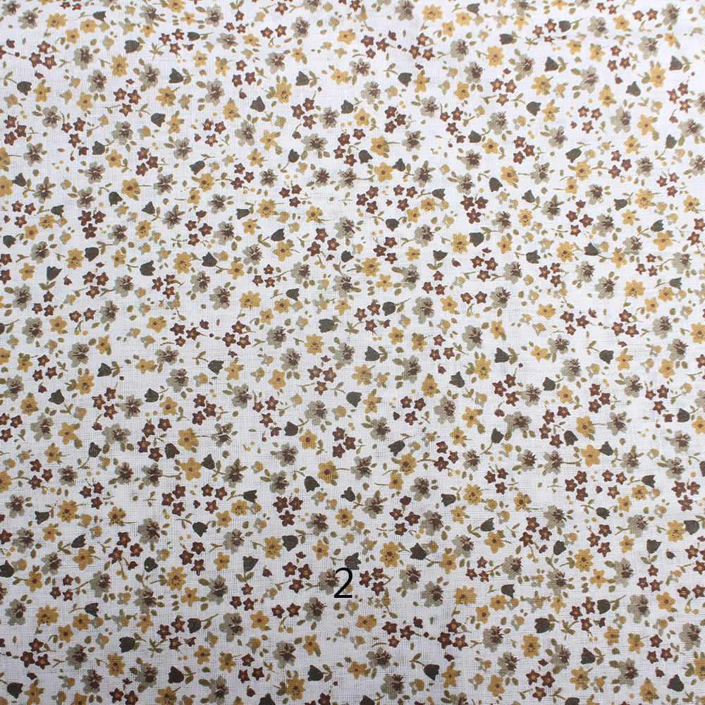 咖啡花系7款拼布组 纯棉小碎花 手工diy棉布 平纹花布 速卖通爆款