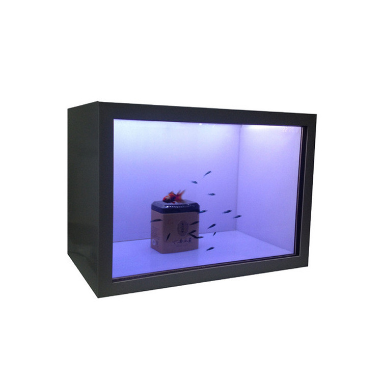 15寸至86寸lcd透明屏展示柜商场柜台商用透明屏透明广告机