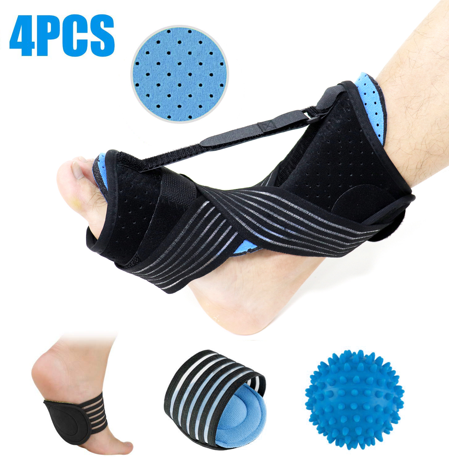 新款足托足下垂矫形器足底筋膜炎脚踝固定防扭伤足托矫正器