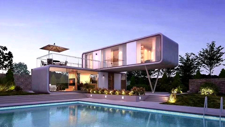 工厂定制生态房屋轻钢别墅民宿营地装配式集装箱房屋苹果舱活动房