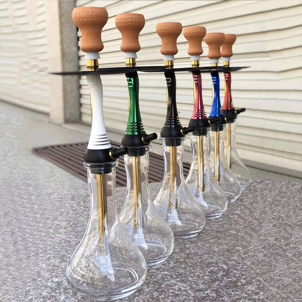 阿拉伯风格金属质感二代阿帕奇水烟壶玻璃瓶套装