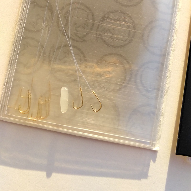 子线钩赤袖绑好双钩32厘米子线0.5,0.810付金袖高碳平打黑袖