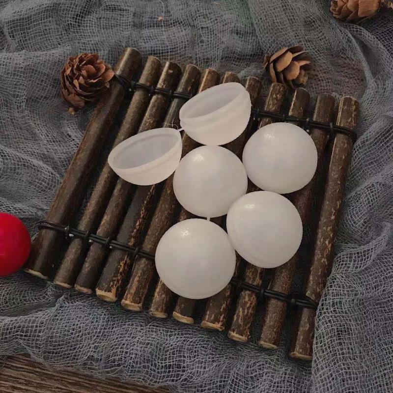 白色1000个加厚塑料球壳蜡丸壳药丸壳中药蜜丸壳蜡丸包装盒包邮