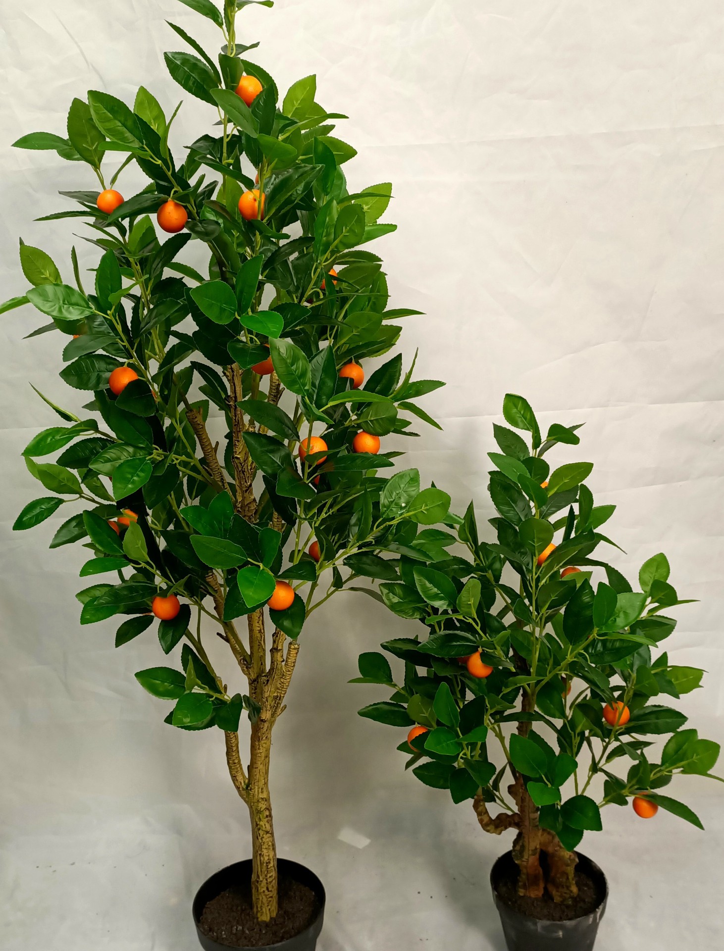 仿真桔子树盆景植物绿植盆栽金桔树仿真盆景柑橘室内植物厂家直供