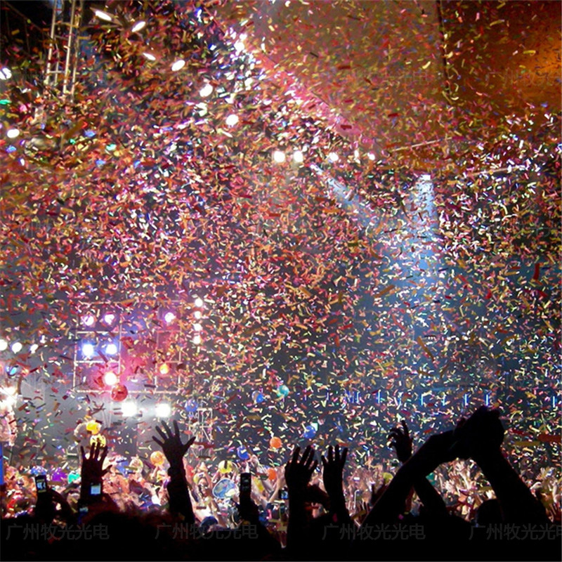 酒吧气氛道具暴风雪大型彩纸机舞台二氧化碳大型碎纸机彩虹机