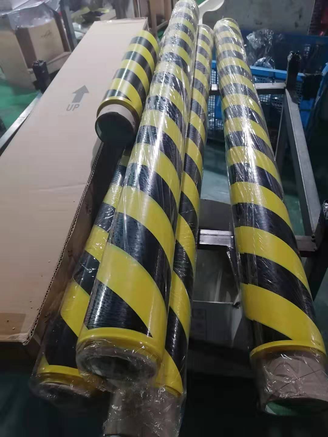 黑黄警示胶带c安全地面标贴消防警戒隔离地板线工地消防通道标识