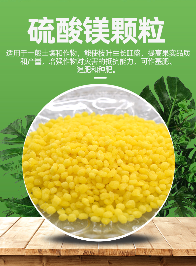 现货硫酸镁颗粒肥料 农用叶面肥镁肥微量元素 挤压颗