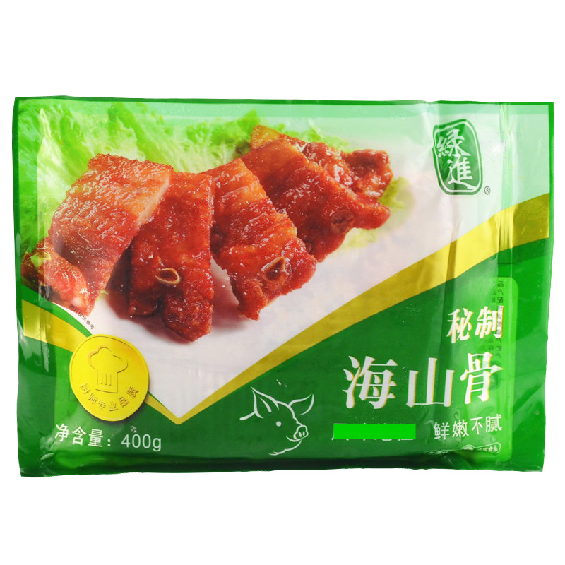 绿进海山骨25包*400克海山骨猪肉排骨已腌制酒店半成品菜