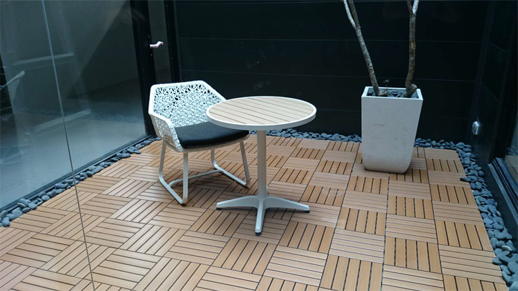 轻便家用户外露台阳台木地板防腐防水防滑幼儿园简易拼装塑木地板
