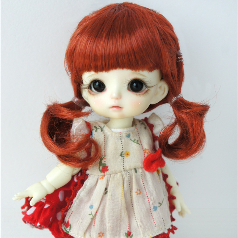 巨尤素bjd陶瓷ob11娃娃假发sd8643分仿马海毛淡雅双辫子毛(jd589)