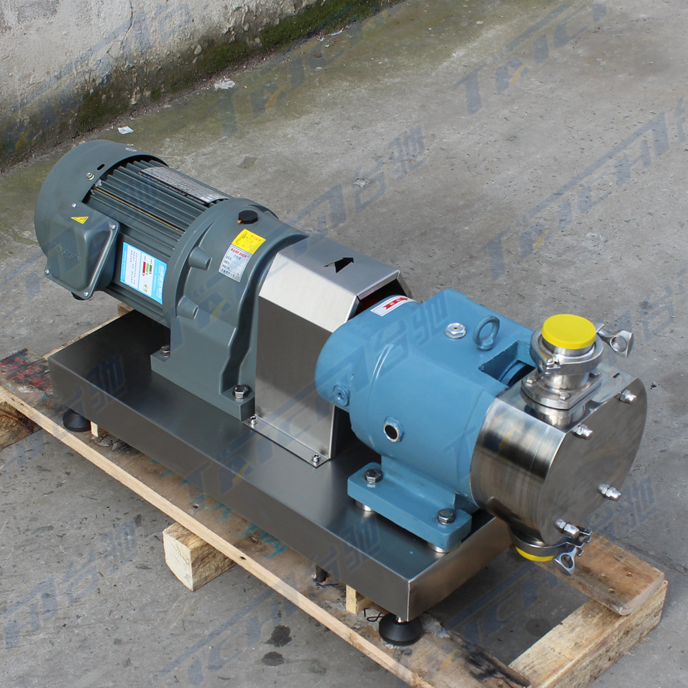 转子泵不锈钢 凸轮式双转子泵 齿轮减速转子泵 上进下出