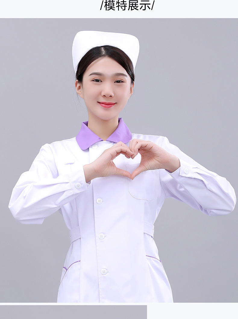 护士帽女白色蓝色粉色燕帽横杠斜杠加厚款护士帽子头花燕尾定制