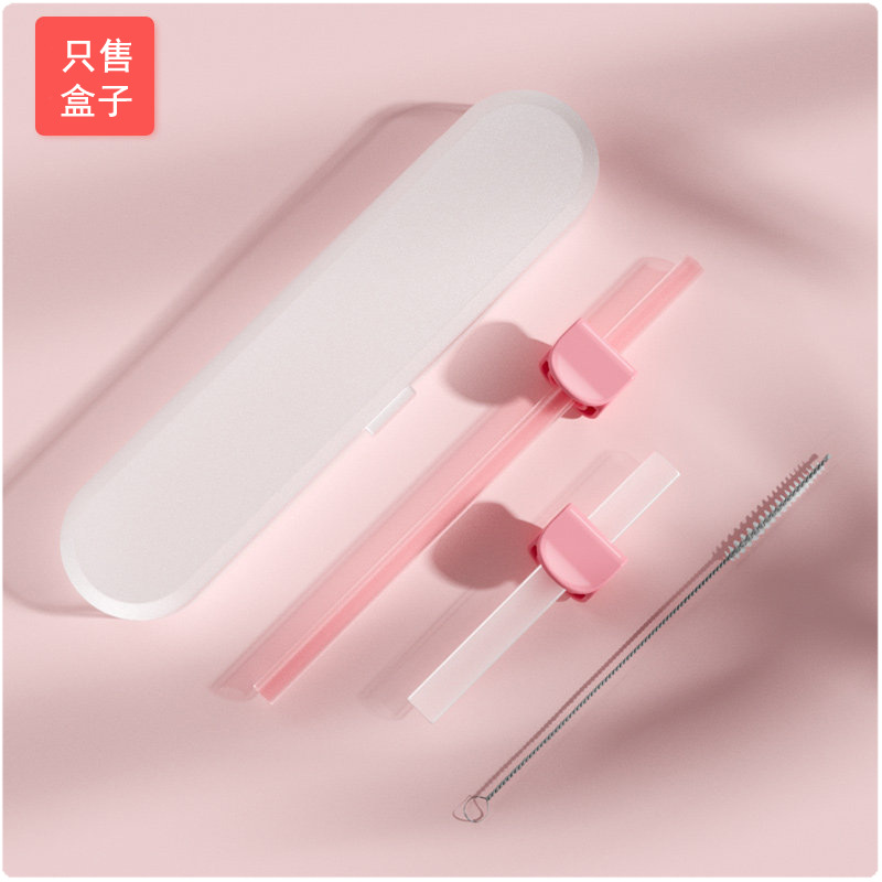 Outdoor Portable Tableware Stationery Storage Box Baby Spoon Stirring Rod Straw Chopsticks Translucent Pp Storage Box